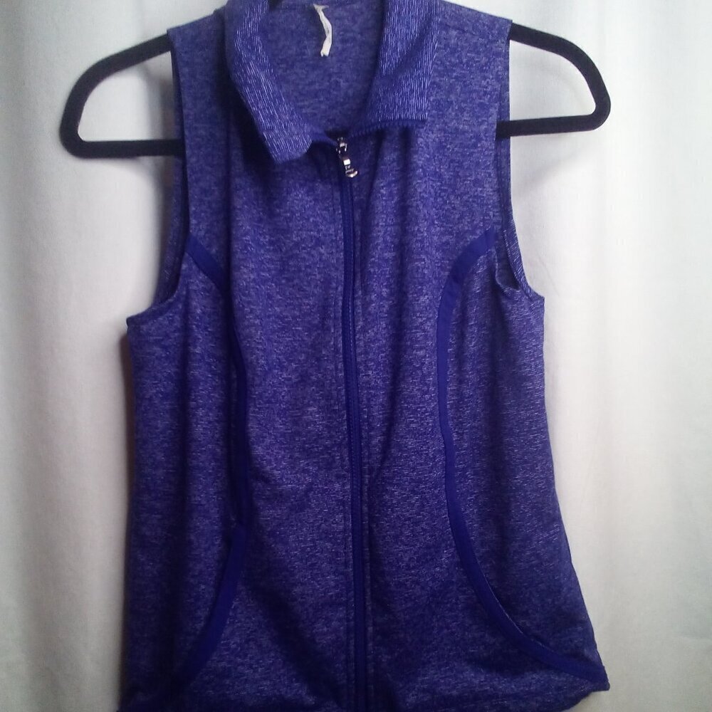Under Armour Vest Jacket Women S Fitted Full Zip Pockets Purple